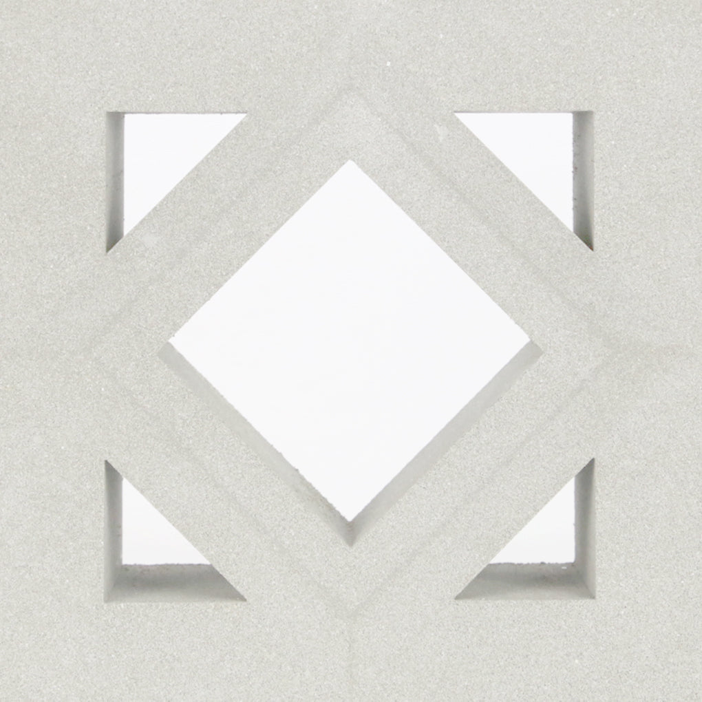 The Antilles - NBB-024 Extra Sample by New York Cement Tile is perfect as a mid-century modern screen or garden wall accent.