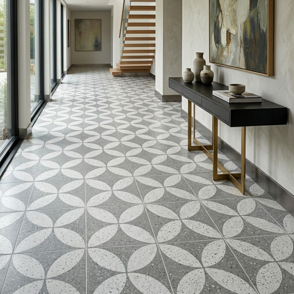Terrazzo 8x8- Circulos B Urban Gray