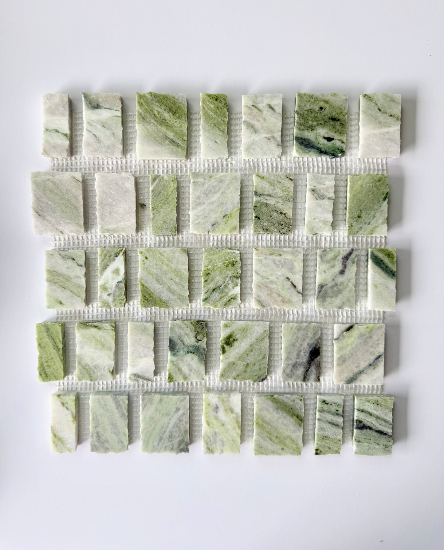 Scarpa I Green Vibes Rough Cut Mosaic Marble Mesh, Sample