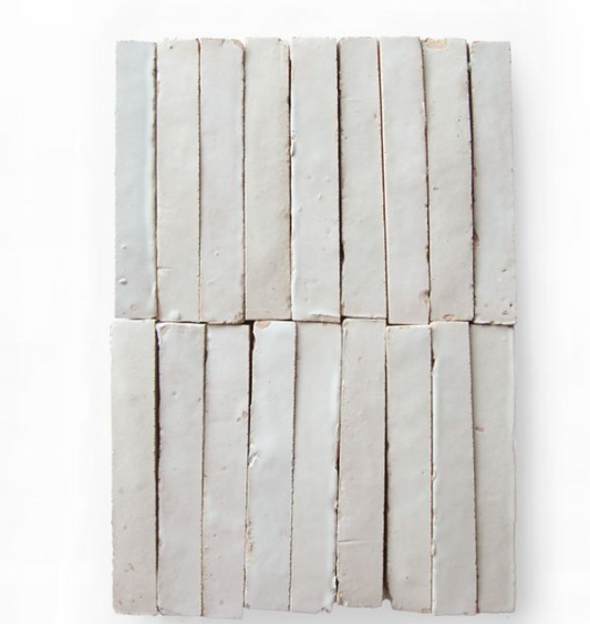 Slim Glazed Ivory Cloud (5½"x⅞")