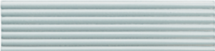 Horizontal white and light gray stripes create a textured look on the PICCOLO-SKY tile by New York Cement Tile.