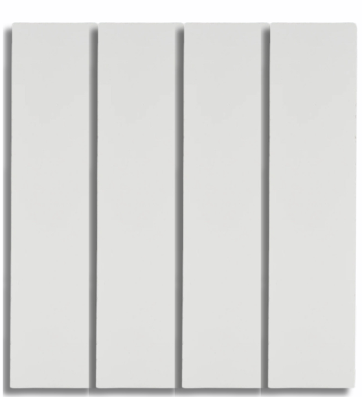 2X8 Solid white