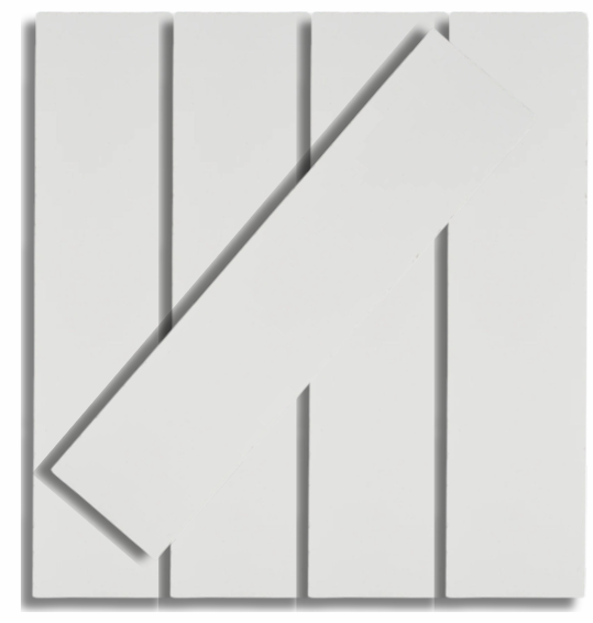 2X8 Solid white