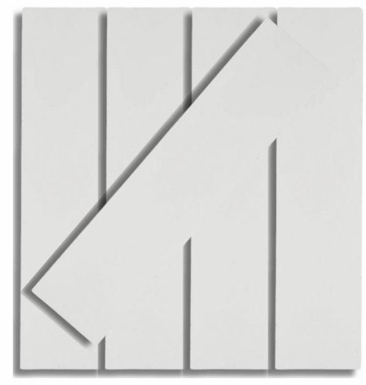 2X8 Solid white