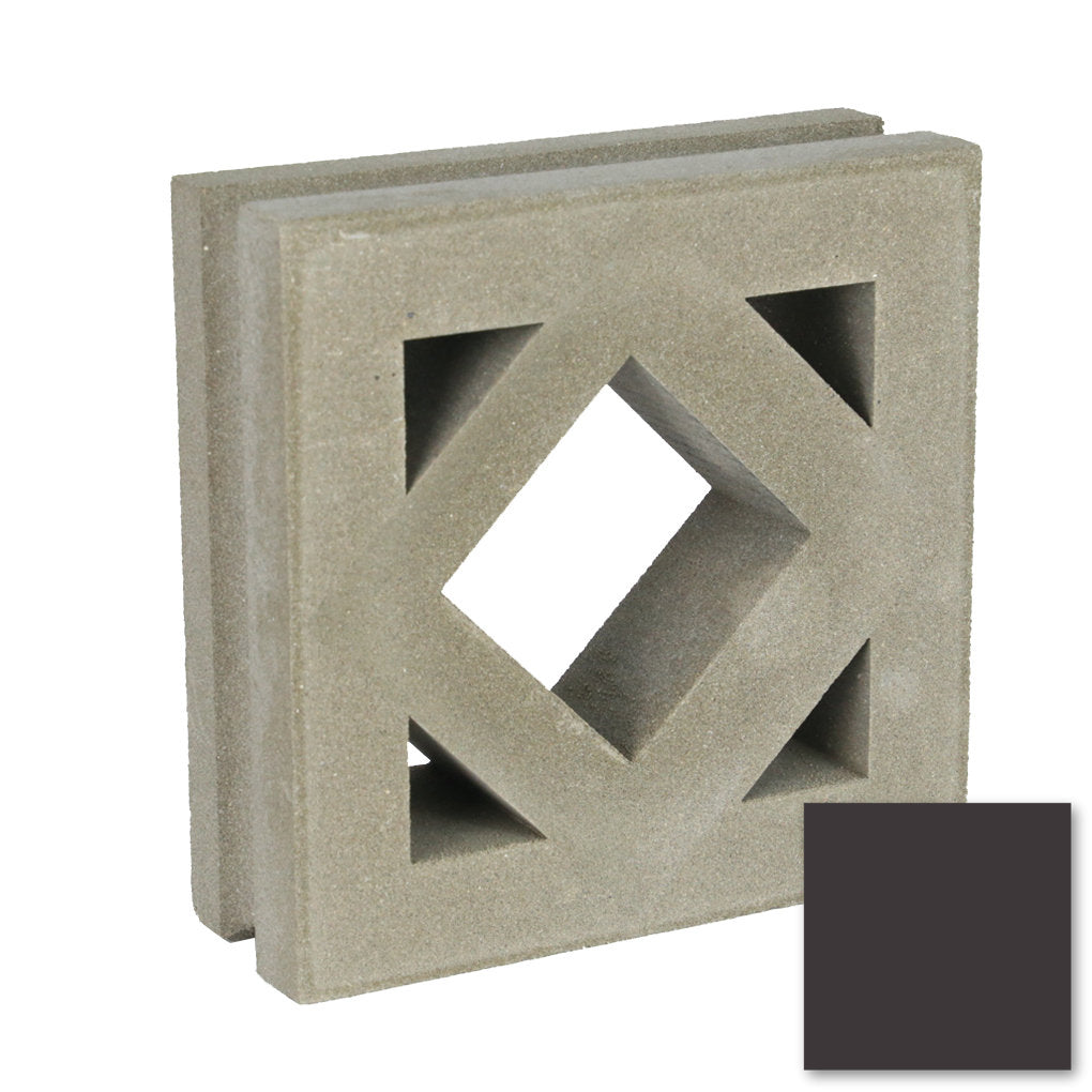 Antilles - NBB-024 Extra Sample by New York Cement Tile: diamond-cut concrete block for stylish screens or partitions.