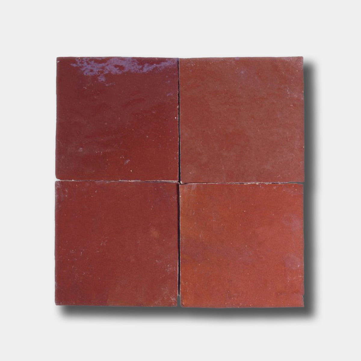 Chocolate Cherry Zellige Tile 4x4 - NY Cement Tile