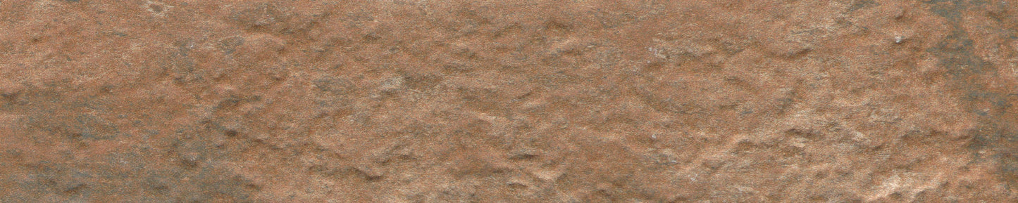 Close-up of Cotto - Brique - Sample by New York Cement Tile; a rough, brique-toned texture ideal for a statement wall.