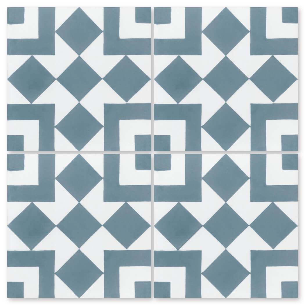 N20-217 Blue & White, Sample