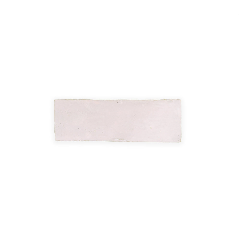 A single Rosy Pink (2x6) tile by New York Cement Tile is centered on a plain white background.