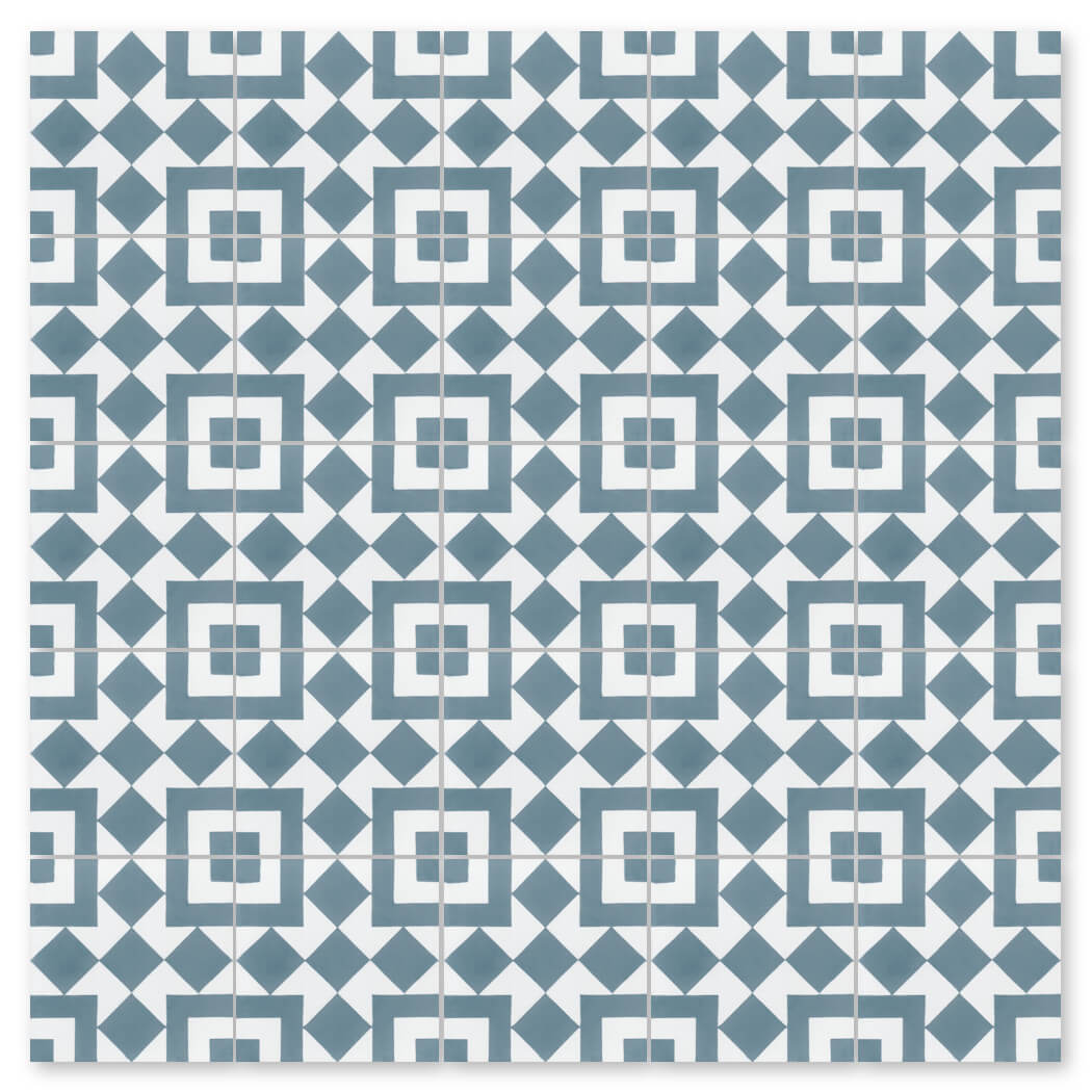 N20-217 Blue & White, Sample