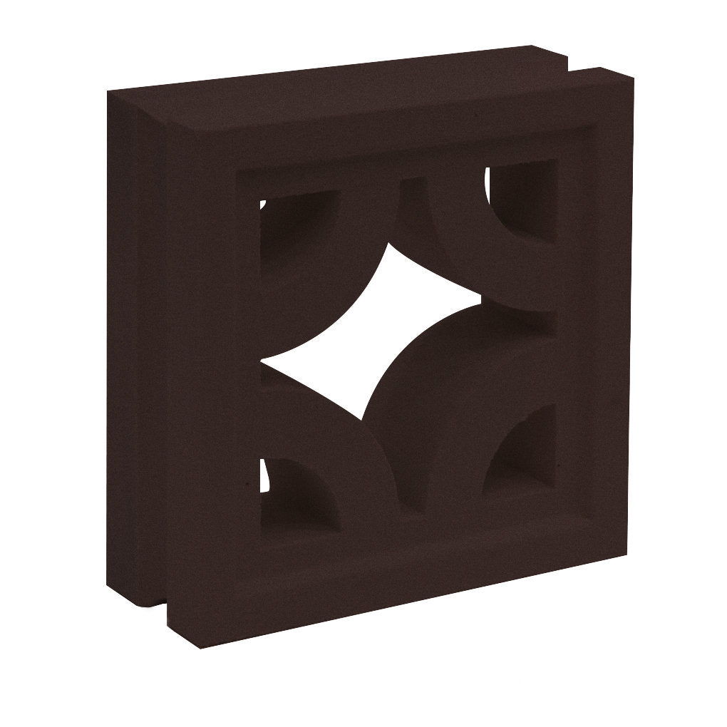The Sam breeze block by New York Cement Tile features diamond cutouts, ideal for privacy screens or decorative partitions.