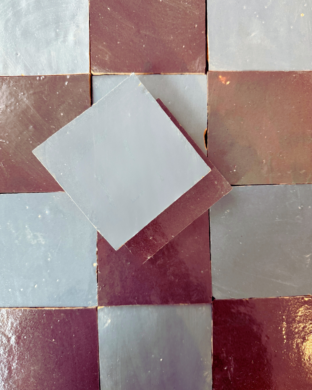 The Steel Grey square tile by New York Cement Tile adds character and artistry to your tile floor.