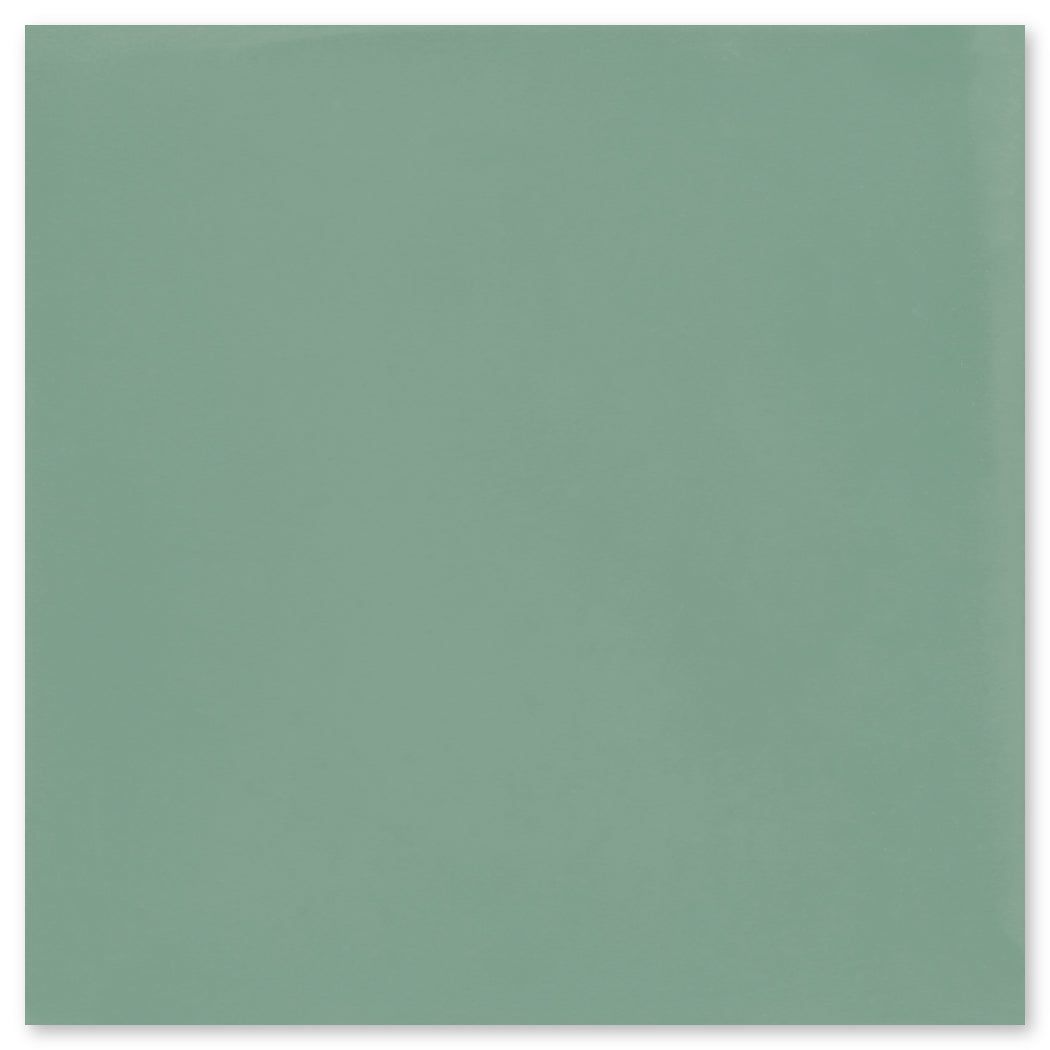 The 3327-Solid 8x8 Extra Sample by New York Cement Tile is a sage green matte cement tile, perfect for durable floors.