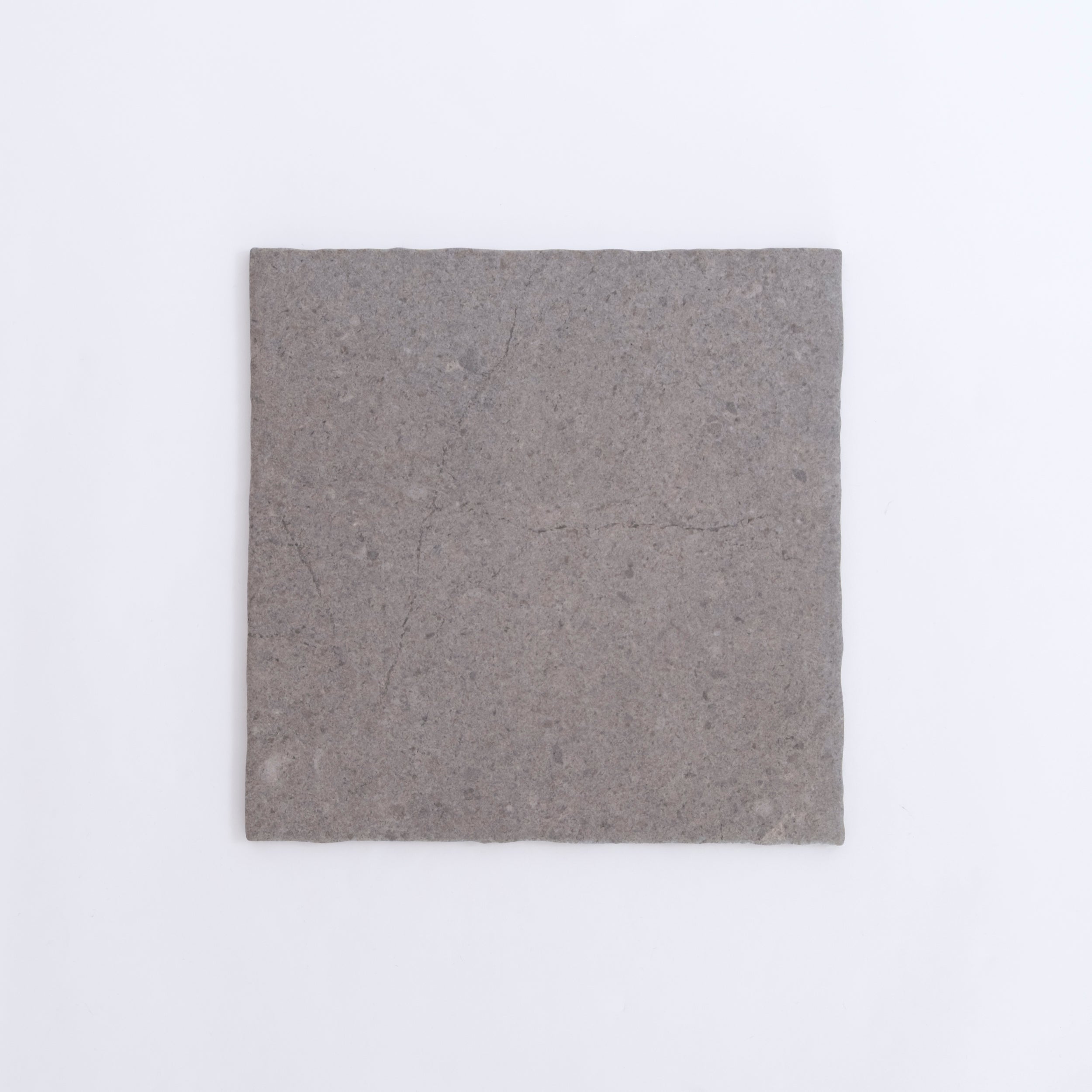 A single Toba Basilica R11 gray tile by New York Cement Tile, placed vertically on a plain white background.