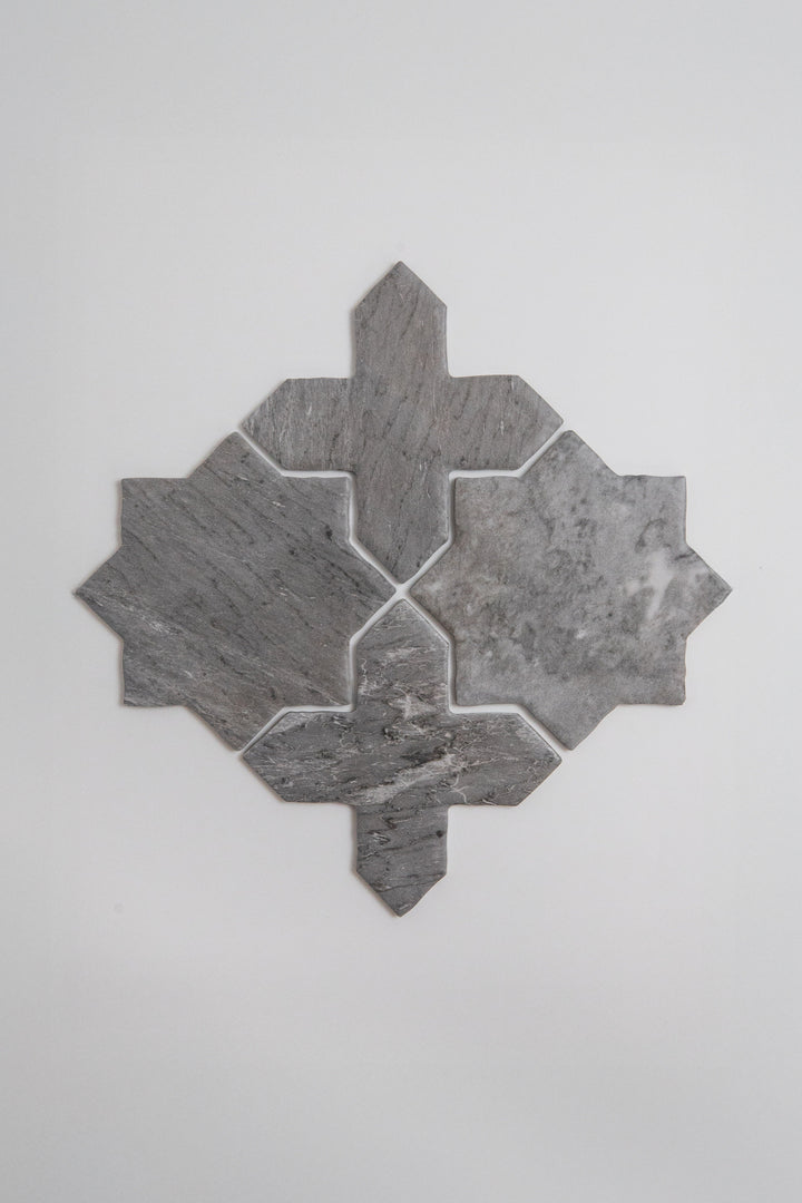 Tosca Bardiglio Cross-Star tile