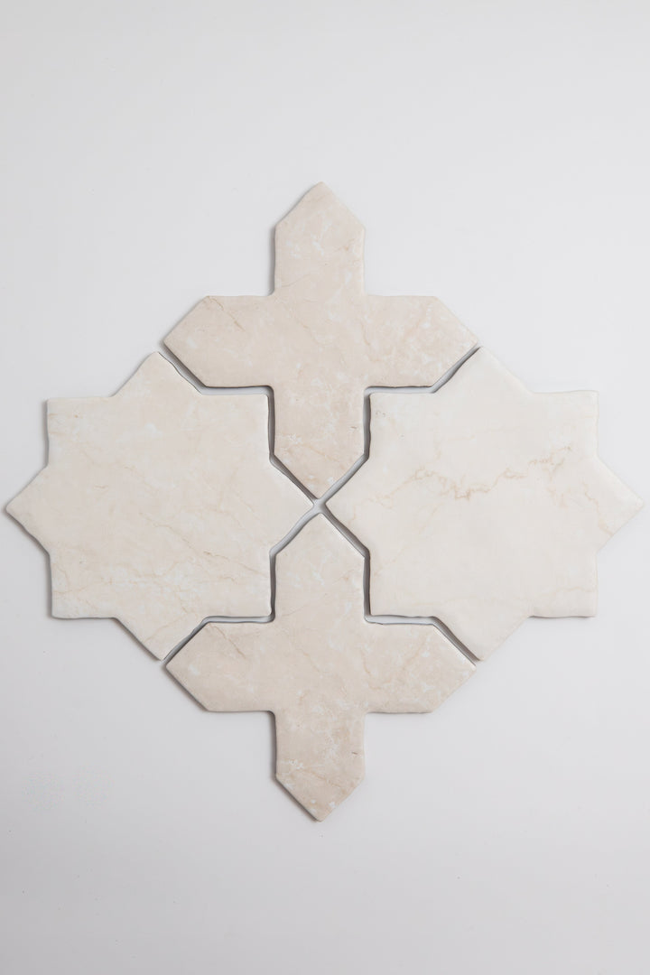 Tosca Botticino Cross-Star tile