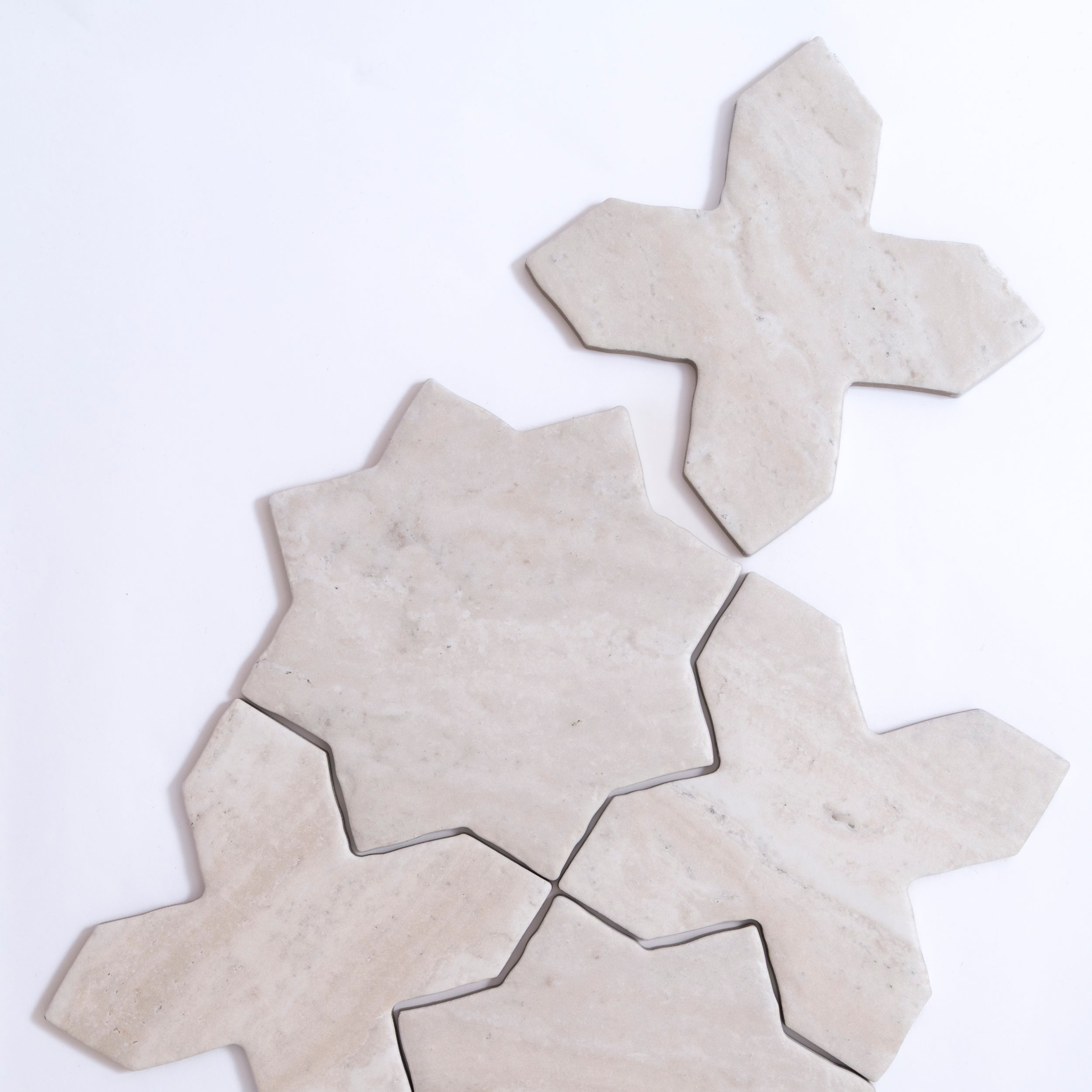 Tosca Travertine Cross-Star tile