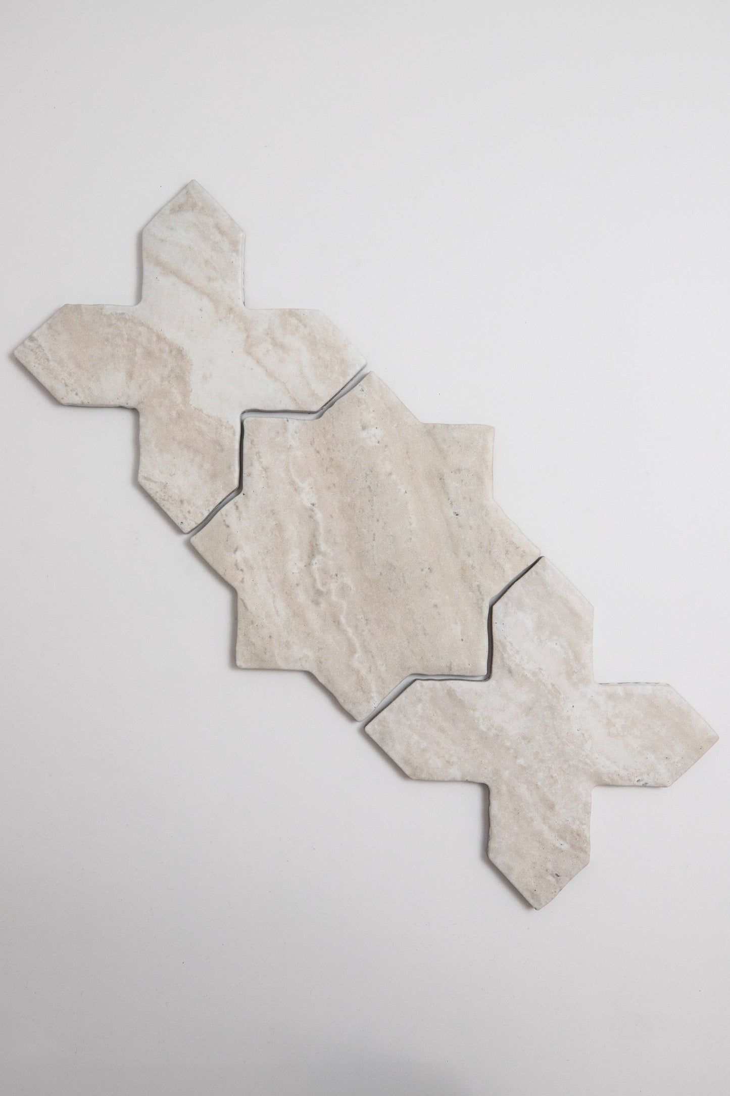 Tosca Travertine Cross-Star tile