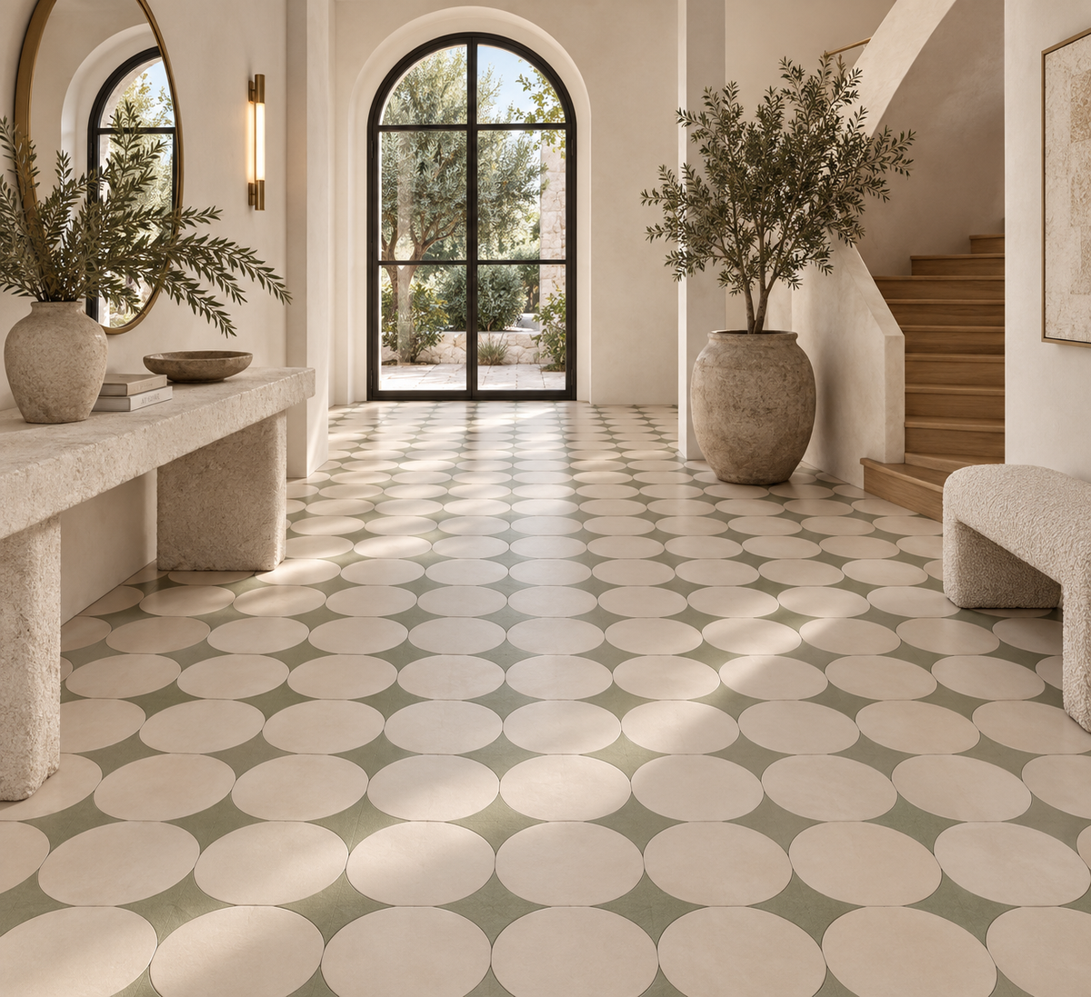 Sisal Circle-Diamond