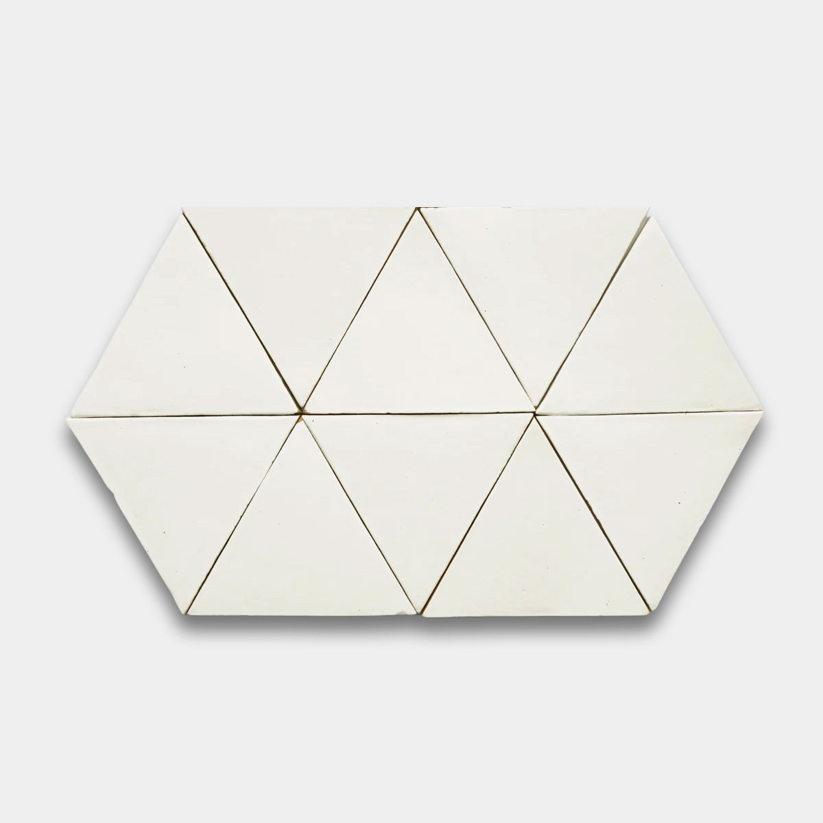 1100-Solid White Triangle