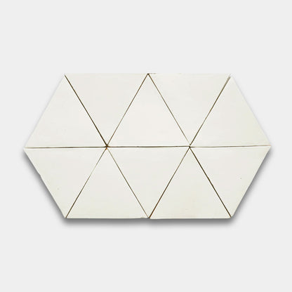 1100-Solid White Triangle