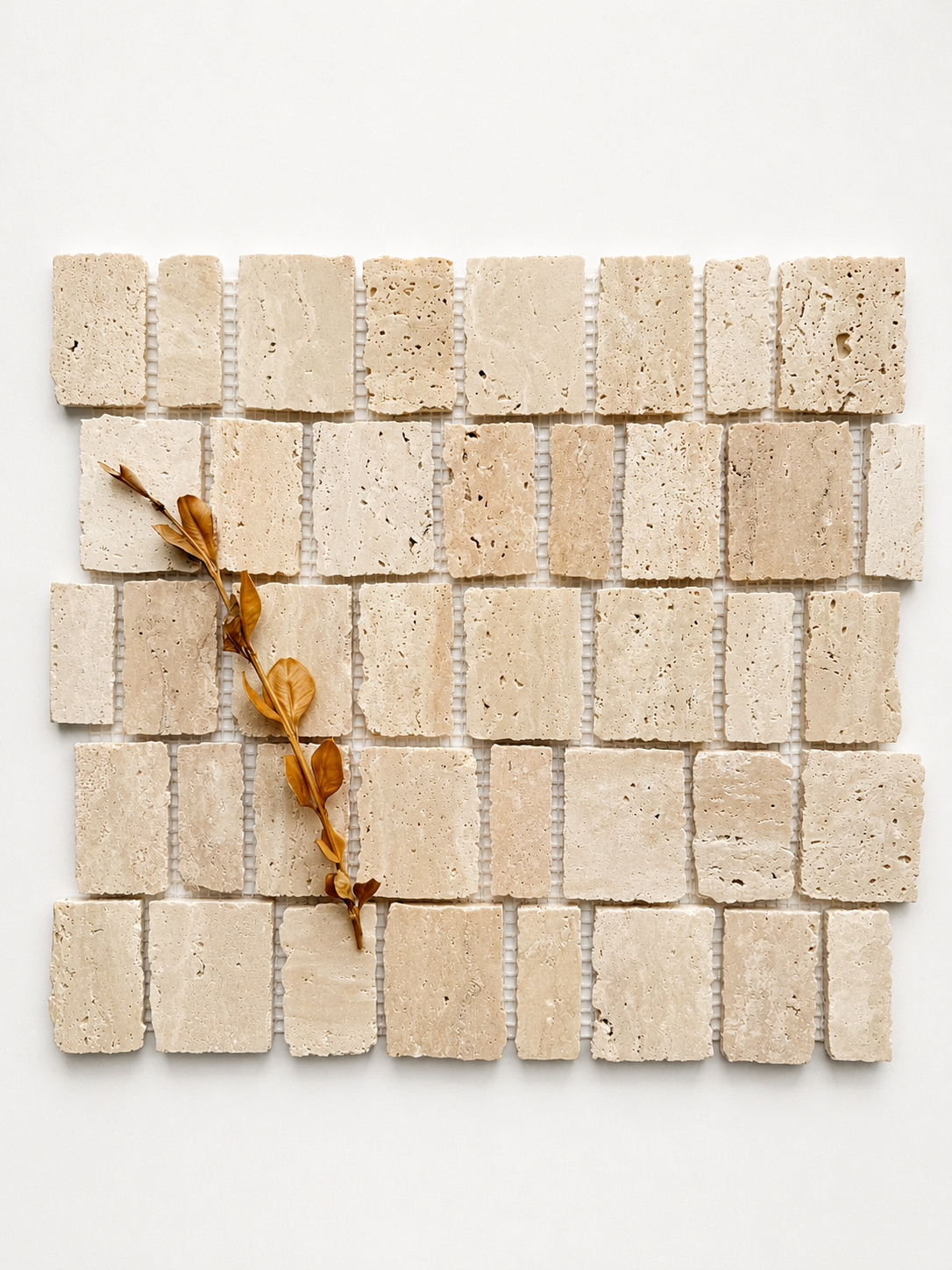 Scarpa I Travertine Mosaic Marble Mesh Standard Joint