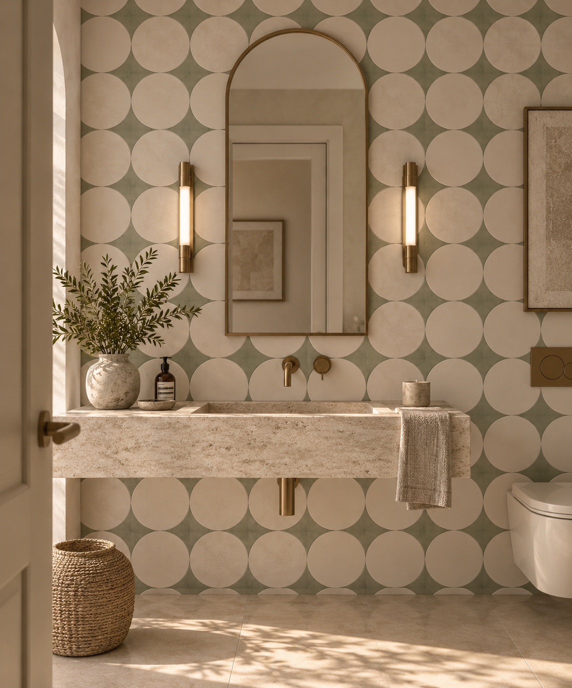 Sisal Circle-Diamond