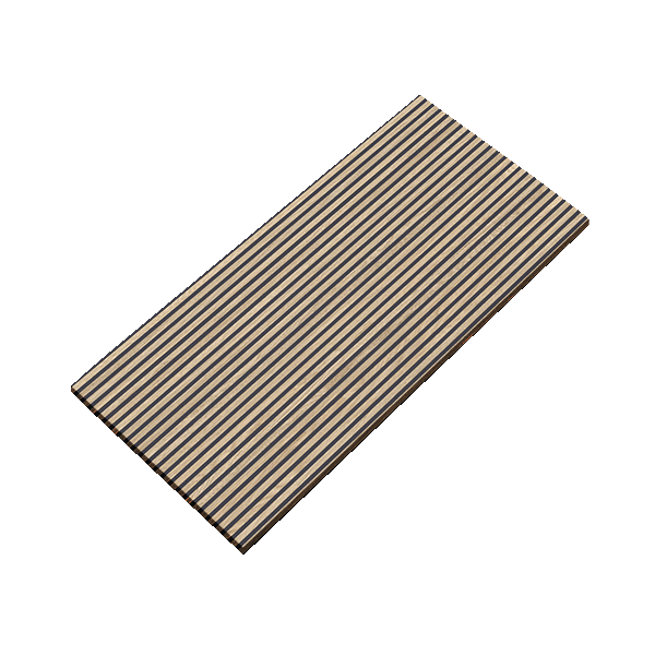Ecru Black, Extra Sample by New York Cement Tile: a rectangular panel with light and dark vertical stripes on white.