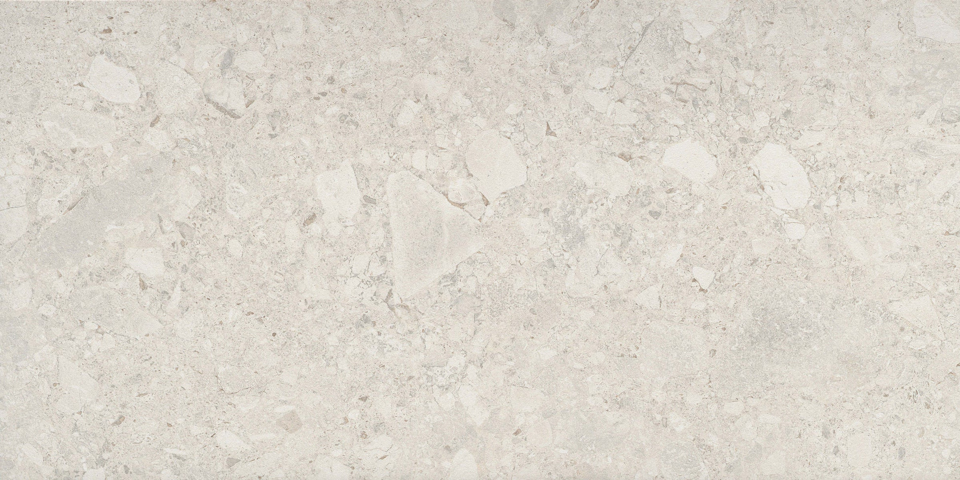 FIXT Stone White - Sample by New York Cement Tile offers a light beige marble look with subtle veining and natural texture.