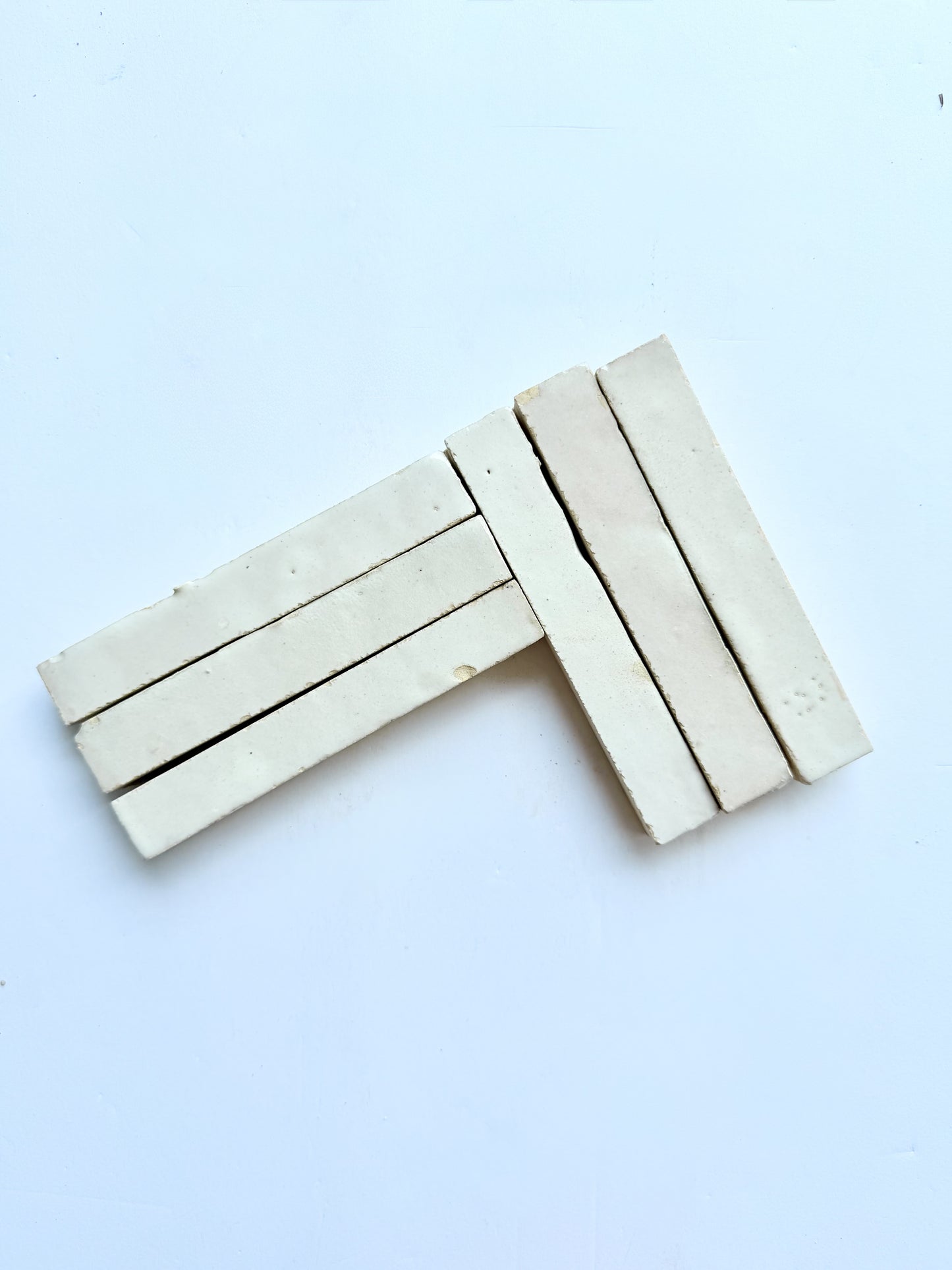 Slim Glazed Pearl Grey (5½"x⅞"), Sample