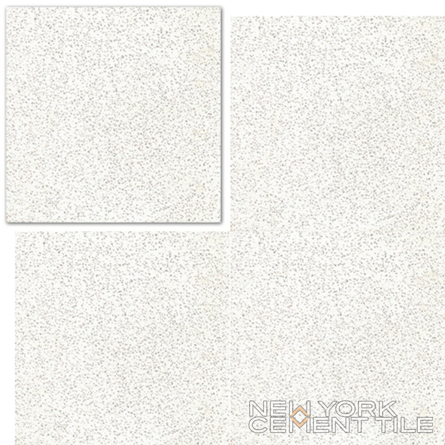 Terrazzo 8x8- Solid White