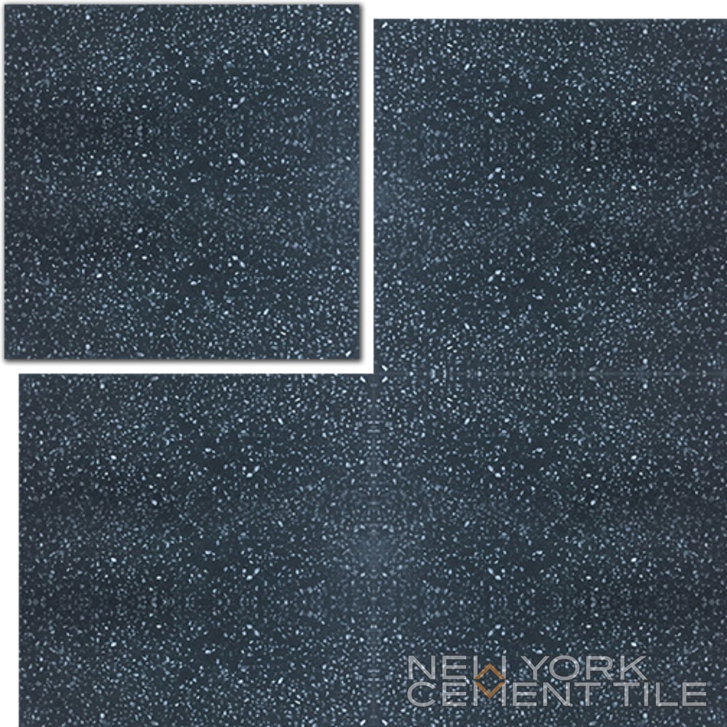 Terrazzo 8X8 - Solid Black