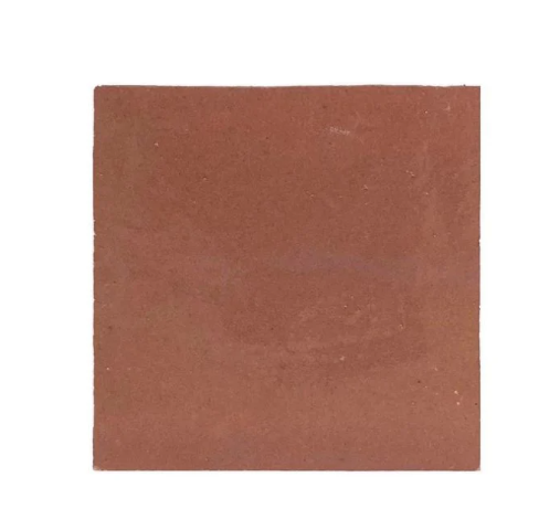 The Glazed Copper Rose by New York Cement Tile is a handcrafted, square, terracotta tile on a white background.