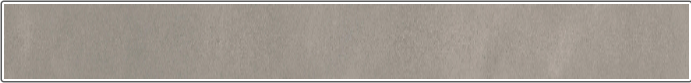 New York Cement Tile AGIO 2”x47” SLIM-Affum: a smooth, light gray clay tile with thin white and black border. Extra sample.