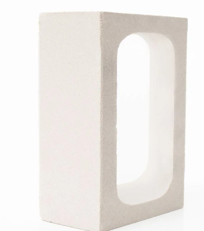 The GLAPA by New York Cement Tile is a white, rectangular hollow concrete block standing upright on a plain white background.