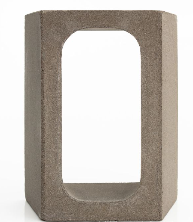 The GLAPA by New York Cement Tile is a hollow, upright rectangular concrete block on a white background.