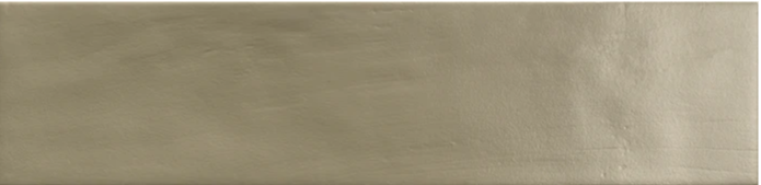 HUSE 3X10- KALE Sample by New York Cement Tile: beige ceramic tile with smooth, organic texture and subtle color variation.