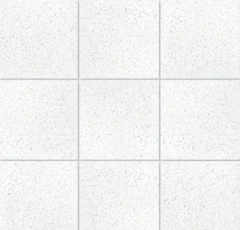 Terrazzo 8x8- Solid White