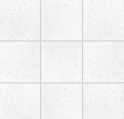 Terrazzo 8x8- Solid White