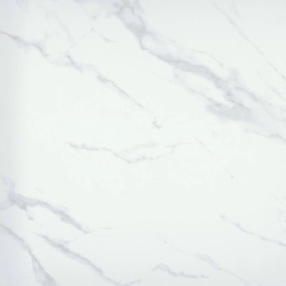 Luna - Sample by New York Cement Tile features a white marble look with subtle gray veining for smooth, modern elegance.