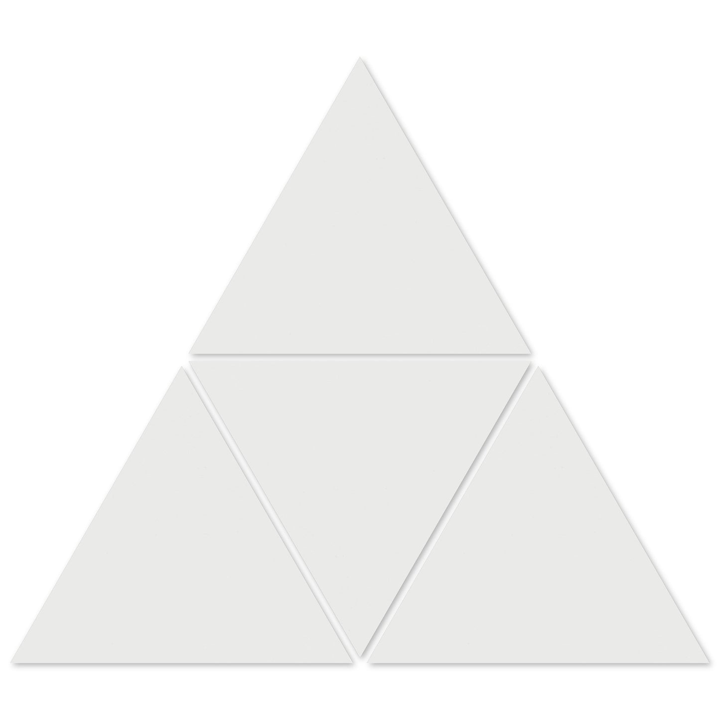 1100-Solid White Triangle