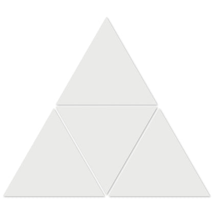 1100-Solid White Triangle