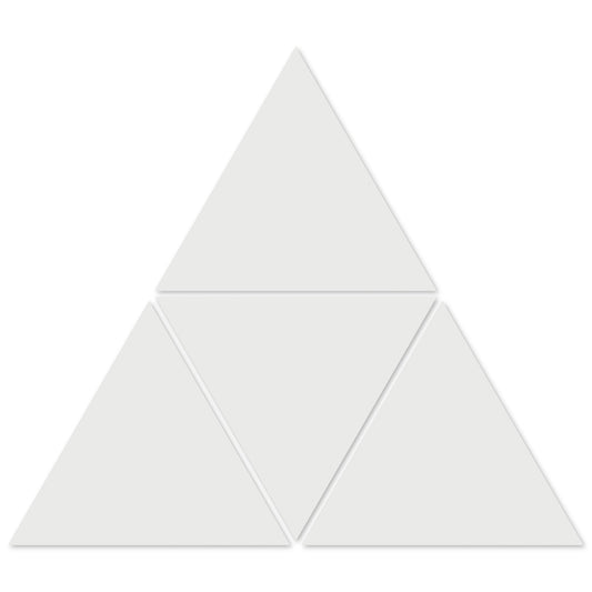 1100-Solid White Triangle