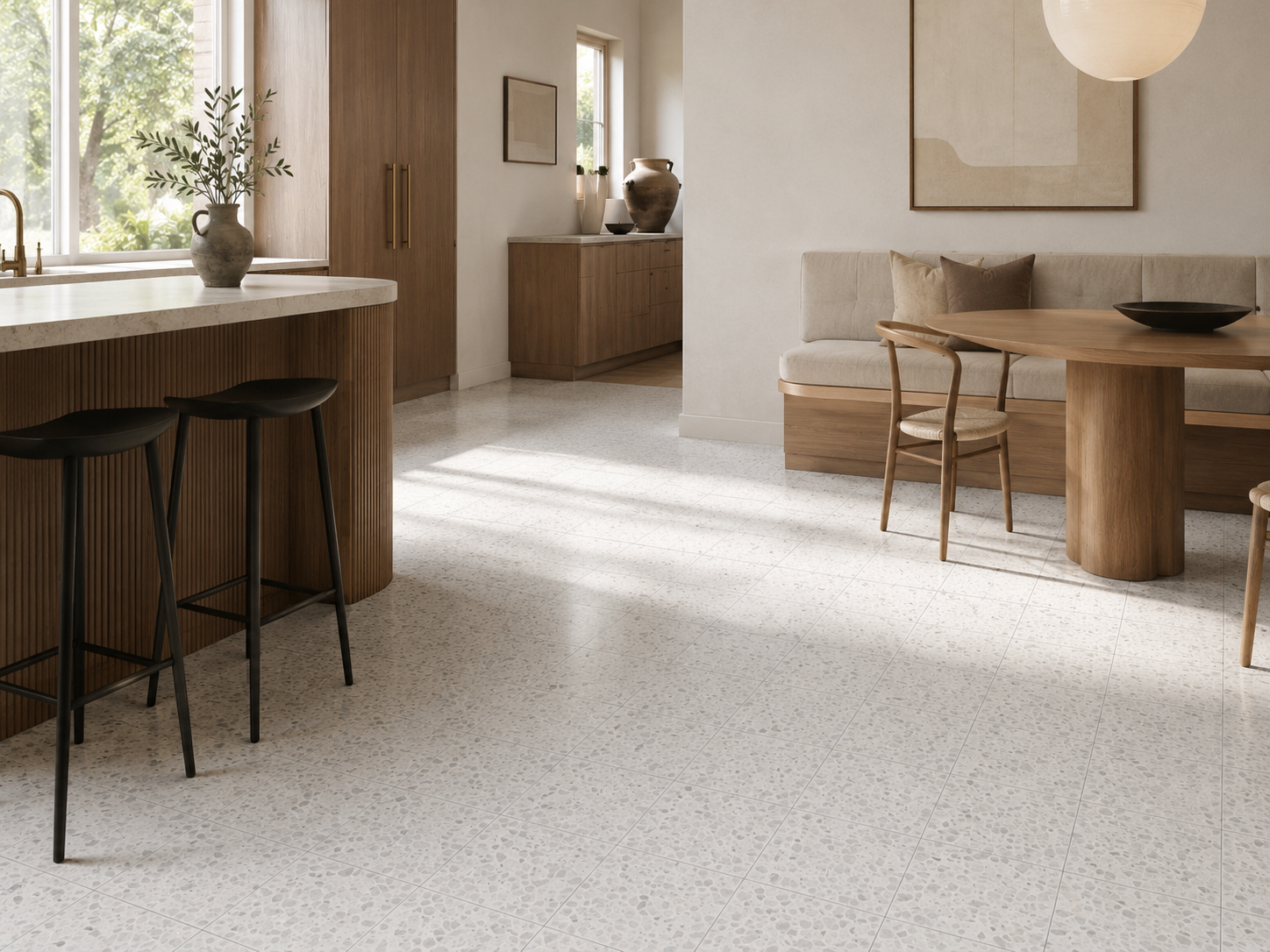 Terrazzo 8x8- Solid White
