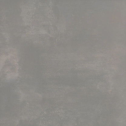 Steel - Cosmopolitan Sample by New York Cement Tile: light gray brushed concrete, matte finish, soft cloudy patches.