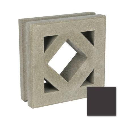 Antilles - NBB-024 Extra Sample by New York Cement Tile: diamond-cut concrete block for stylish screens or partitions.