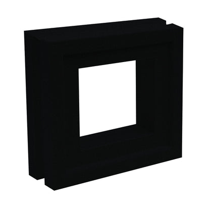 Aruba - NBB-014 Extra Sample by New York Cement Tile: black square 3D frame, mid-century modern style shown angled on white.