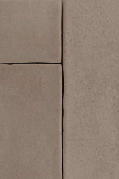 Close-up of four Buckland Beige panels by Cottage Ivy, arranged in a rectangle with narrow gaps between each.