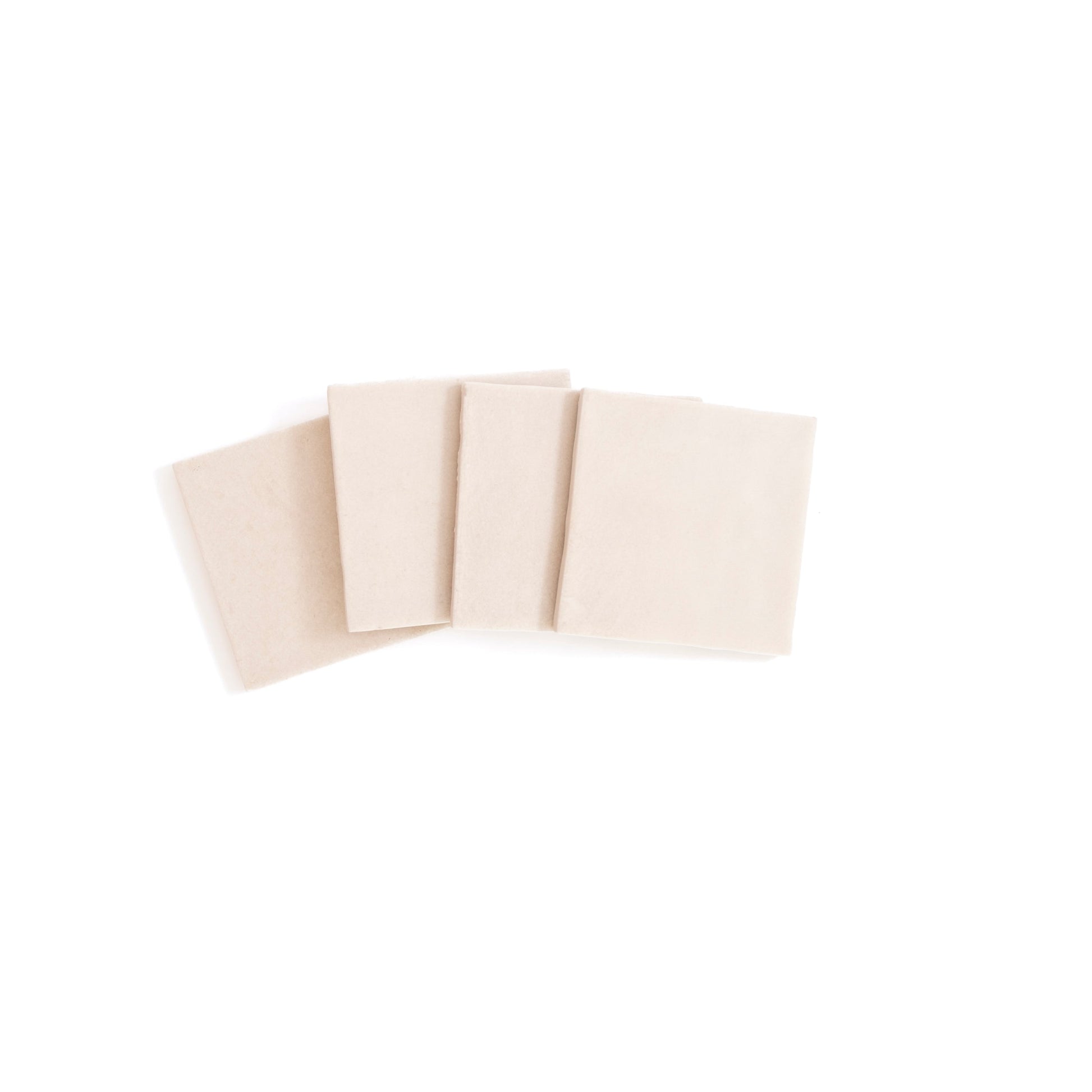 Four Buckland Beige samples by Cottage Ivy are arranged in a fanned-out pattern on a white background.