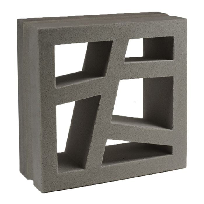 The Large Kyush by New York Cement Tile features irregular cutouts for a bold, mid-century modern geometric pattern.